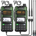 Gmrs Radio Handheld Long Range GM-15 Pro 8W Walkie Talkie With Earpiece Noaa Wea. Fixed Price $75.11.