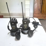 Motorola PR400 Lot Of 2 - Uhf Analog Radios Microphones, Chargers, Power Cord. Fixed Price $127.20.