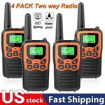 4 Pack Long Range 100 Mile Walkie Talkie Two Way Radio Charge Headset Waterproof. Fixed Price $22.99.