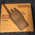 Black Box Bantam Portable Two-way Radio Uhf/vhf 16 Channels Scanning. Fixed Price $45.00.