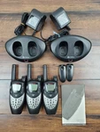 Cobra CXT450 Walkie Talkie Lot W/ Manual & Chargers Untested Sold As Is. Fixed Price $24.00.