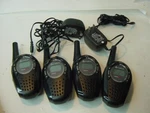 4 Cobra Microtalk CXT90 Walkie Talkie Two Way Radios With 2 Chargers. Fixed Price $60.00.