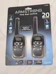 New Armstrong Two Way Radios -up To 20 Mile Range Model 57326. Fixed Price $43.00.