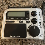 Midland ER102 Emergency Radio Battery Crank Power Adapter Lights Tested Working. Fixed Price $13.83.