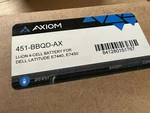 Axiom 451-BBQD-AX Li-ion 4-CELL Battery For DELL-451-BBQD. Fixed Price $54.95.