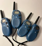 Four Ge Deluxe Family Radios 35810GC3 Two Way 14 Channels. Fixed Price $49.99.