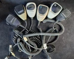 (6) Vintage Radio Hand Mics Motorola & (1) Whelen BSX-3. Fixed Price $75.00.