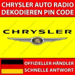 Chrysler Radio Decoding Pin Code 300 Pacifica Pt Cruiser Grand Voyager Ntg. Fixed Price $5.80.