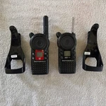 Pair Of Motorola CLS1110 2-WAY Radio With Battery/belt Clip/ (041526) No Charger. Fixed Price $49.50.