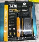Motorola Talkabout T470 Two-way Radio 35 Mile, 2 Pack Noaa Walkies. Fixed Price $62.00.