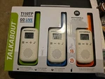 Motorola Talkabout T110 Two-way Radio White/multi Color 3-PACK. Fixed Price $52.00.