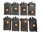Motorola Vhf Saber Radios, Lot Of 7 + 1 For Parts. Fixed Price $150.00.