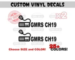 Gmrs CH19 Base Station Decals Amateur Radio Ham Channel Stickers. Fixed Price $16.00.