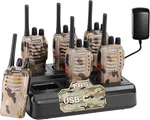 6 Pack Long Range Walkie Talkie 100 Mile Two Way Radio Charge Headset Waterproof. Fixed Price $79.98.