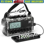 Emergency Radio 12000MAH Auto Noaa Weather Solar Hand Crank Portable. Fixed Price $67.70.