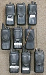 Lot Of 9 Kenwood 2-WAY Radio Walkie Talkie Working 0427-04M. Fixed Price $154.00.