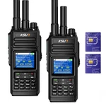 Ksun 4G Network Walkie Talkies Lifetime Free Poc Radios With 2 Pack, Black. Fixed Price $269.25.