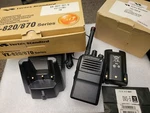Vertex VX821 VX-821-G7-5, VAC-920B Charger, DVS-5 Recorder & MH-50A7A Spk-mic. Fixed Price $250.00.