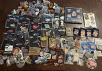 Huge Lot Of Nascar Pins 146 - Drivers Races Tracks. Fixed Price $129.99.