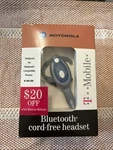 Motorola HS850 Silver/blue Ear-hook Headsets Open Box. Fixed Price $29.99.