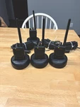 Motorola Mag One BPR40 Black Portable Two-way Radios 3 Pack With Chargers. Fixed Price $269.99.