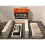 Midland Transceiver Walkie Talkie Pair Black/cream 13-063 Vintage 1971 -untested. Fixed Price $25.00.
