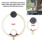 2P Donut Vhf Uhf Fm Mini Loop Antenna 400M-470MHZ 80M-150MHZ Sma Us. Fixed Price $23.78.