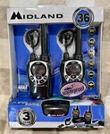 New Midland GXT1000VP4 2-PK 36-MILE 50-CHANNEL Frs/gmrs Two-way Radio (pair). Fixed Price $59.99.