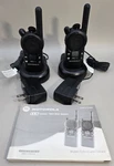 Motorola CLS1110 Two-way Radios 2-PACK W/ Chargers And Manuals Tested Working. Fixed Price $65.00.