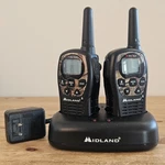 Midland Two-way Radio Set LXT535VP3 W/ Charger Base Station. Fixed Price $36.99.