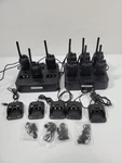 Retc 15 Walkie Talkie Radios Set Of 9 With 2 Base Stations. Fixed Price $100.00.