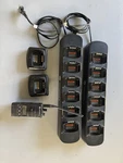 Motorola RDU4160D 16-CHANNEL Two-way Radio Black + 2 -6 Bank Chargers. Fixed Price $199.99.