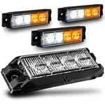 Lamphus 4PC Amber White Led Flashing Warning Hazard Sae Grille Strobe Light Head. Fixed Price $97.50.