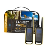Talkabout Extreme Two-way Radio Black W/yellow Rechargeable Pack T475. Fixed Price $134.99.
