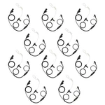 10 Xfbi Security 2-WIRE Operation Clear Tube Earpiece For Vertex EVX-261 VX-132. Fixed Price $167.00.