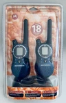 Motorola Blue Walkie Talkie Radio Set T8530R W/ Charging Base & Belt Clips Nib. Fixed Price $59.99.