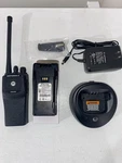 Reconditioned Motorola PR400 Vhf Radio 16 Channel New Battery AAH65KDC9AA2AN. Fixed Price $150.00.