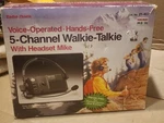 Radio Shack Voice-operated Hands-free 5CHANNEL Walkie Talkie Headset Mike 21-407. Fixed Price $49.99.