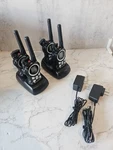 Motorola MR350R Talkabout Black (4) Handheld Radio Walkie Talkies W/ 2 Chargers. Fixed Price $49.99.