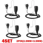 4X 2 Pin Acoustic Tube Walkie Talkie Earpiece Headset Two-way Security Radio Usa. Fixed Price $15.98.
