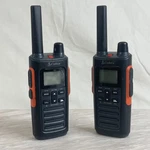 Cobra Walkie Talkie Two Way Radio Set RXX680 Max Handheld Black Orange. Fixed Price $24.99.