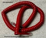 Cherry Red 12FT Vintage Phone Handset Cord Generic Landline Receiver Curly Coil. Fixed Price $7.89.