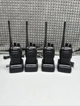 Retevis H777 Two Way Walkie Talkie Radio Lot Of 4 With Chargers Tested. Fixed Price $42.70.