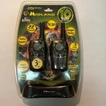 Midland Two-way Radio Pair, Mossy Oak Rechargeable 22 Channels Alerts New Nip. Fixed Price $47.59.