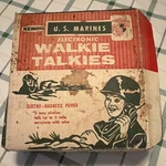 Remco U.s. Marines Electronic Walkie Talkies Vintage Style #500 W/ Original Box. Fixed Price $62.45.