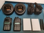 2 Motorola EX600 Xls Uhf AAH38RDH9DU6AN 403-470MHZ Rapid Chargers Mint Tested. Fixed Price $550.00.