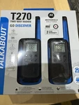 Motorola T270 Two-way Walkie Talkie Set Black/blue, Pair Of. Fixed Price $59.99.