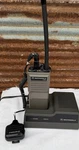 Vtg Motorola HT600 Portable Two-way Radio W/ Mic & Charging Station. Fixed Price $40.00.
