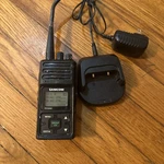 Samcom FPCN30A Long Range Uhf 2 Way Handheld Radio Walkie Talkie W/ Charger Base. Fixed Price $41.00.