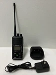 Samcom FPCN30A Long Range Uhf 2 Way Handheld Radio Walkie Talkie W/ Charger Base. Fixed Price $41.95.